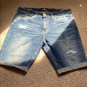Hollister skinny jean shorts